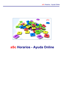 aSc Horarios - Ayuda Online - aSc TimeTables