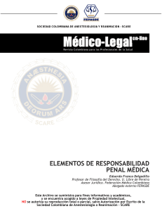 elementos de responsabilidad penal médica