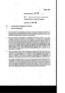 DDU 166 ANTEPROYECTOS, PLAZOS DE VIGENCIA PDF
