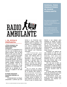 1. el pitch o propuesta: manual para productores de radio ambulante