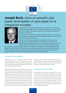 Joseph Bech: cómo un pequeño país puede desempeñar un gran