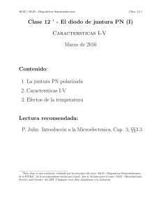 Clase 12 - El diodo de juntura PN (I) Caractersticas I