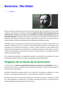 Burocracia - Max Weber