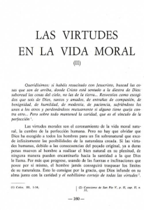 las virtudes en la vida moral