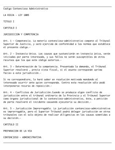 Codigo Contencioso Administrativo LA RIOJA - LEY 1005