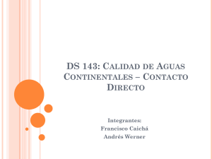 DS 143: Calidad de Aguas Continentales – Contacto Directo