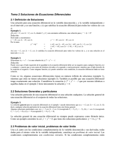 Tema 2 Soluciones de Ecuaciones Diferenciales