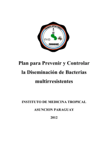 Plan para Prevenir y Controlar la Diseminación de Bacterias