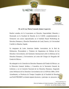 M. en D. Luz María Consuelo Jaimes Legorreta Realizó estudios de