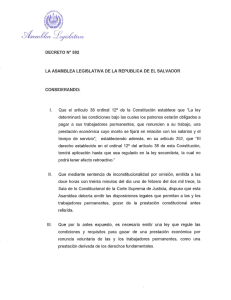 Ley Reguladora de la Prestación Económica por Renuncia Voluntaria