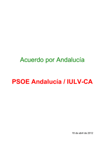 Acuerdo por Andalucía PSOE Andalucía / IULV-CA