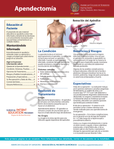 Apendectomía - American College of Surgeons