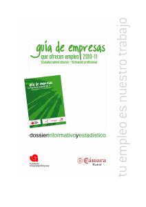 Dossier Guía de Empresas que Ofrecen Empleo 2010-2011