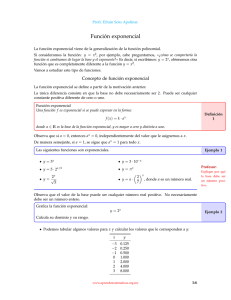 Función exponencial - Aprende Matemáticas