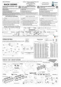 Page 1 Manual de Montagem/ Assembly Instruction / Manual de