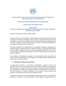 La protección legal de las niñas y los niños contra todas las formas