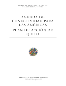 agenda de conectividad para las américas plan de acción de quito