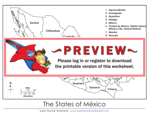 The States of México - Super Teacher Worksheets