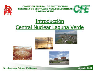 Introducción Central Nuclear Laguna Verde