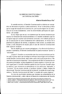 el derecho constitucional y - Facultad de Derecho