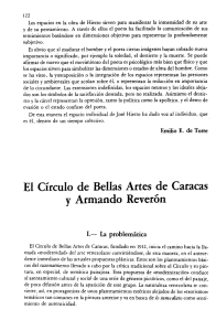 pdf El Círculo de Bellas Artes de Caracas y Armando Reverón