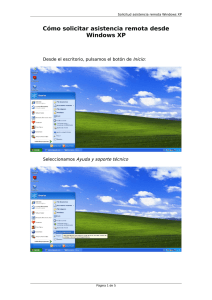 Cómo solicitar asistencia remota desde Windows XP