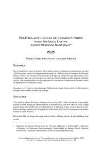 Política antidrogas de Estados Unidos para América Latina