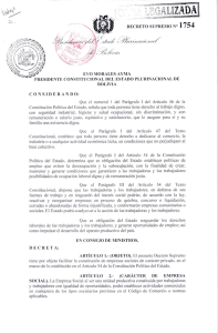 bolivia - Ministerio de Trabajo, Empleo y Previsión Social