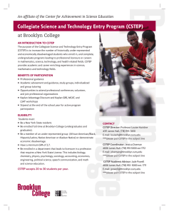 Collegiate Science and Technology Entry