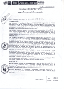 Page 1 Instituto de Gestión de Servicios de Salud PERU Ministerio