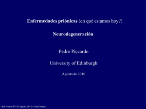 Neurodegeneracion cambios conformacionales de proteinas Pedro