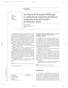 Test Digital de Percepción (TDP) para la valoración de trastornos