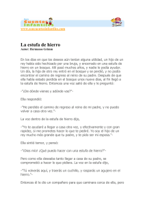 La estufa de hierro: Cuento infantil de los Hermanos Grimm
