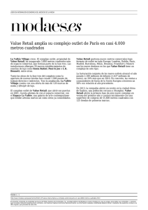 Value Retail amplía su complejo outlet de París en casi 4.000