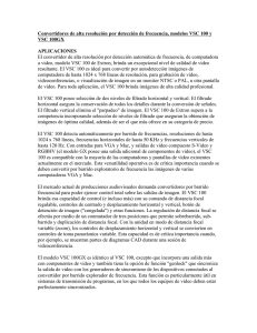 VSC 100 / VSC 100GX Brochure - Spanish Translation