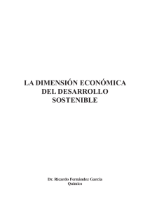 la dimensión económica del desarrollo sostenible