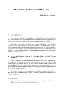LAS SANCIONES DEL DERECHO INTERNACIONAL Jorge Herrera