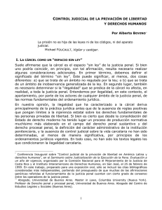 Control judicial de la privación de la