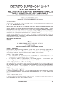 DECRETO SUPREMO N&ordm; 24447