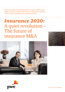 Insurance 2020: A quiet revolution – The future of insurance