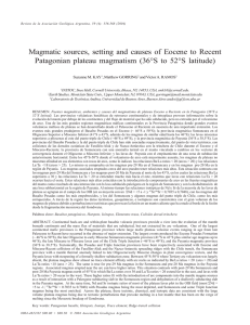Magmatic sources, setting and causes of Eocene to Recent