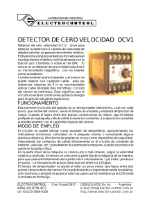 detector de cero velocidad dcv1 - electro