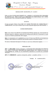 Municipalidad de Trinidad Itapúa – Paraguay Intendencia Municipal
