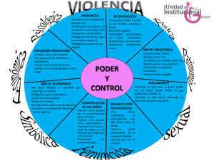 Círculo de poder y control de violencia.