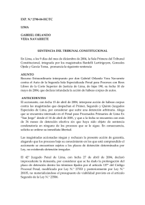 EXP. N.º 2798-04-HC/TC LIMA GABRIEL ORLANDO VERA