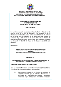 regulación aeronáutica venezolana 108