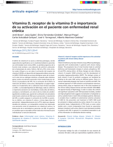 Vitamina D, receptor de la vitamina D e importancia de su activación