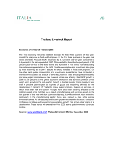 Thailand Livestock Report