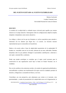 del sujeto sujetado al sujeto flexibilizado