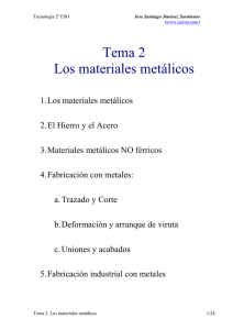 Los materiales metálicos